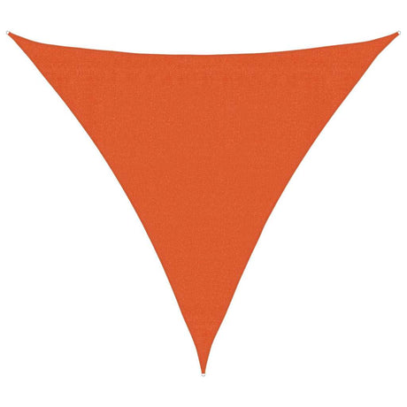 Vidaxl zonnezeil 160 g m² driehoekig 3,6x3,6x3,6 m hdpe oranje