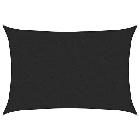 Vidaxl Zonnezeil 160 g m² 2x3 M HDPE Black