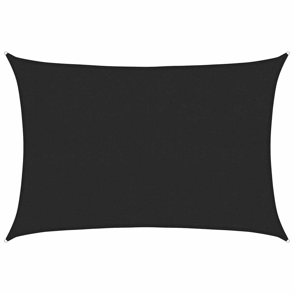 Vidaxl Zonnezeil 160 g m² 3x5 m HDPE Black