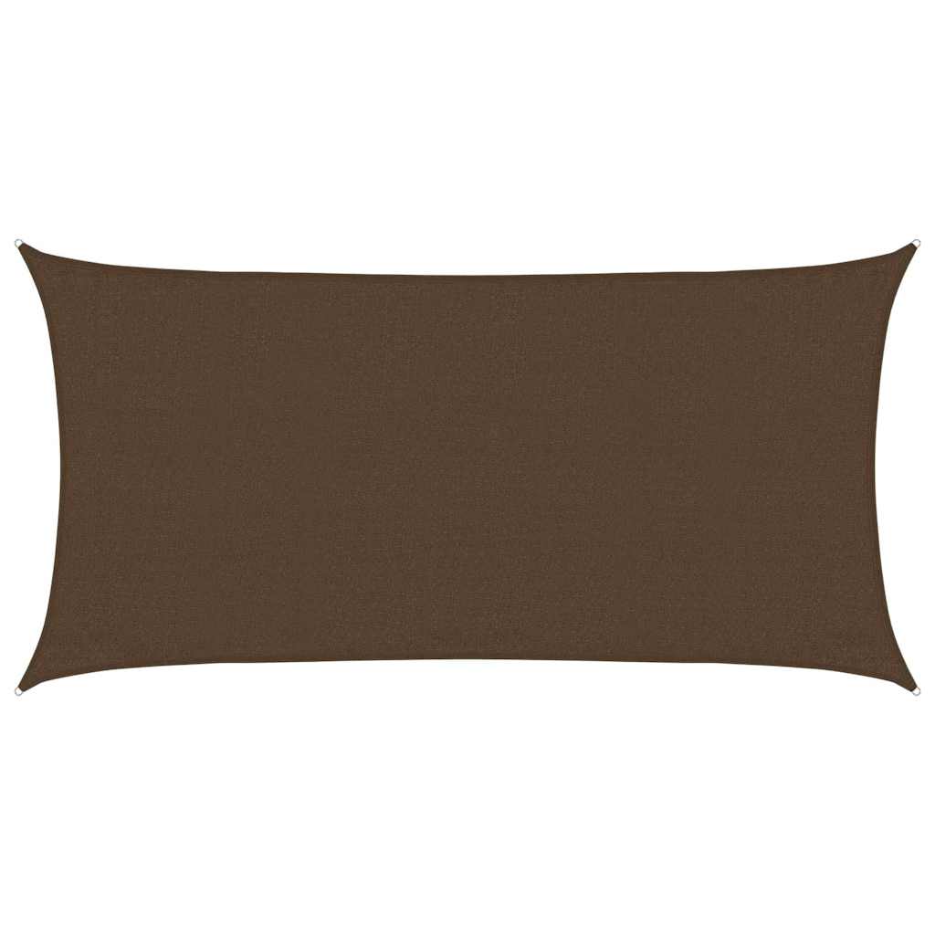 Vidaxl Zonnezeil 160 g m² 3x6 m HDPE Brown