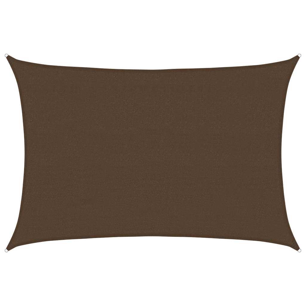 Vidaxl Zonnezeil 160 g m² 4x6 m HDPE Brown