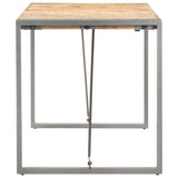 Vidaxl eettafel 140x70x75 cm massief ruw mangohout