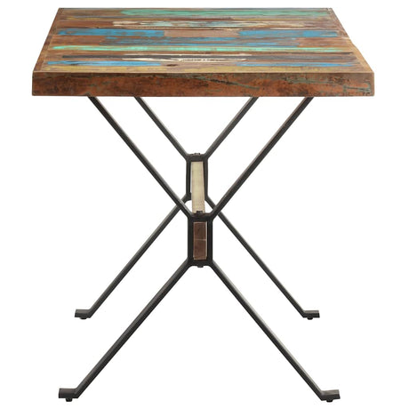 Vidaxl eettafel 140x70x76 cm massief gerecycled hout