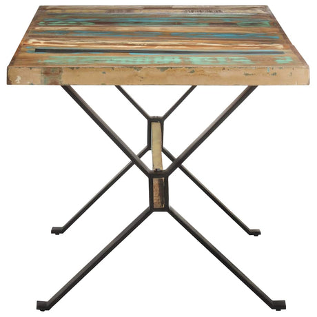 Vidaxl eettafel 160x80x76 cm massief gerecycled hout