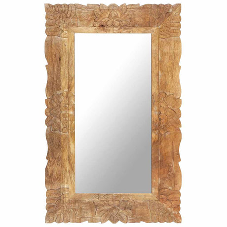 Lustro VidaXL 80x50 cm z litego drewna mango