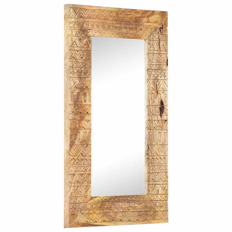 Vidaxl Mirror Hand -Cut 80x50x2,5 cm Solid Mango Wood