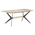 Vidaxl eettafel 180x90x76 cm massief mangohout