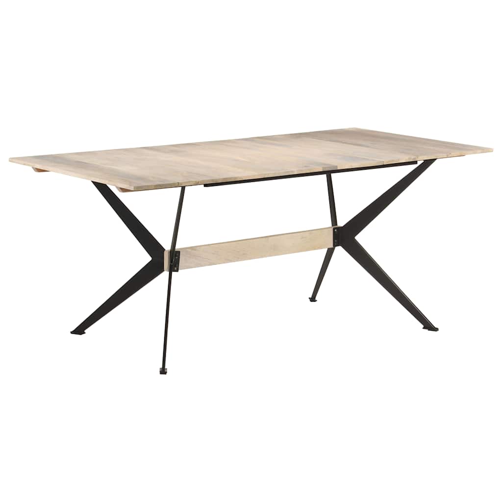Vidaxl eettafel 180x90x76 cm massief mangohout