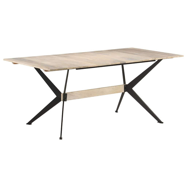 Vidaxl eettafel 180x90x76 cm massief mangohout