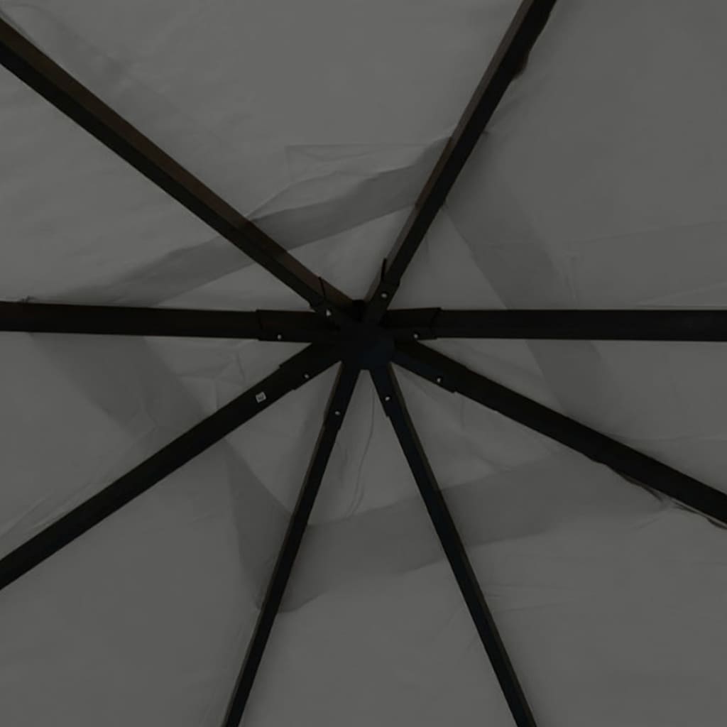 Vidaxl Arbor 180 g m² 4x4x3 m antracytowy