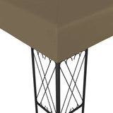 Vidaxl prieel 3x3 m stof taupe