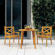 Vidaxl tuinstoelen 2 st massief acaciahout