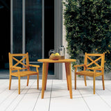 Vidaxl tuinstoelen 2 st massief acaciahout