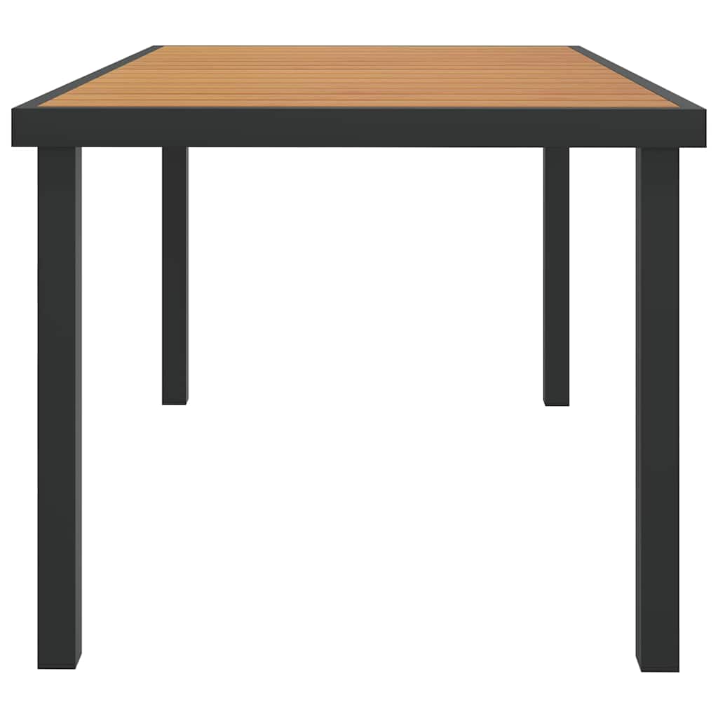 Vidaxl tuintafel 140x90x74 cm aluminium en hkc bruin