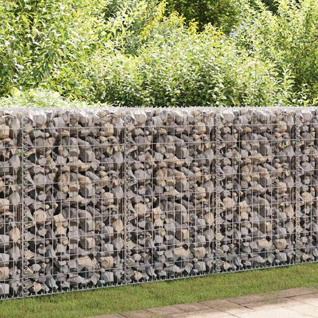 Vidaxl Schanskorf Wall z pokrywkami 300x30x100 cm ocynkowana stal