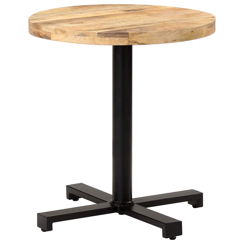 Vidaxl bistrotafel rond ø70x75 cm ruw mangohout