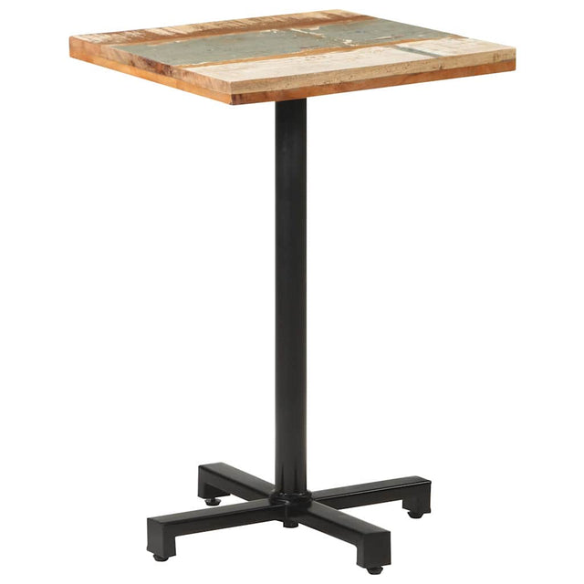 Vidaxl bistrotafel vierkant 50x50x75 cm massief gerecycled hout