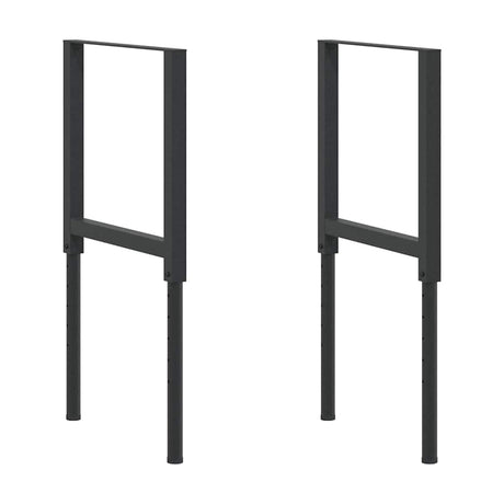 Vidaxl werkbankframes verstelbaar 2 st 55x(69-95,5) cm metaal zwart