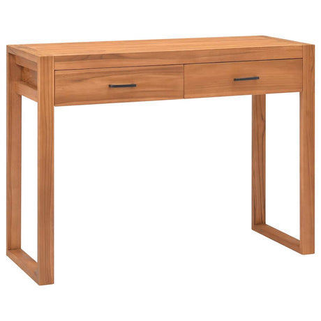 Vidaxl bureau met 2 lades 100x40x75 cm teakhout