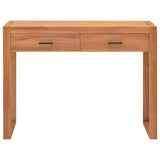 Vidaxl bureau met 2 lades 100x40x75 cm teakhout