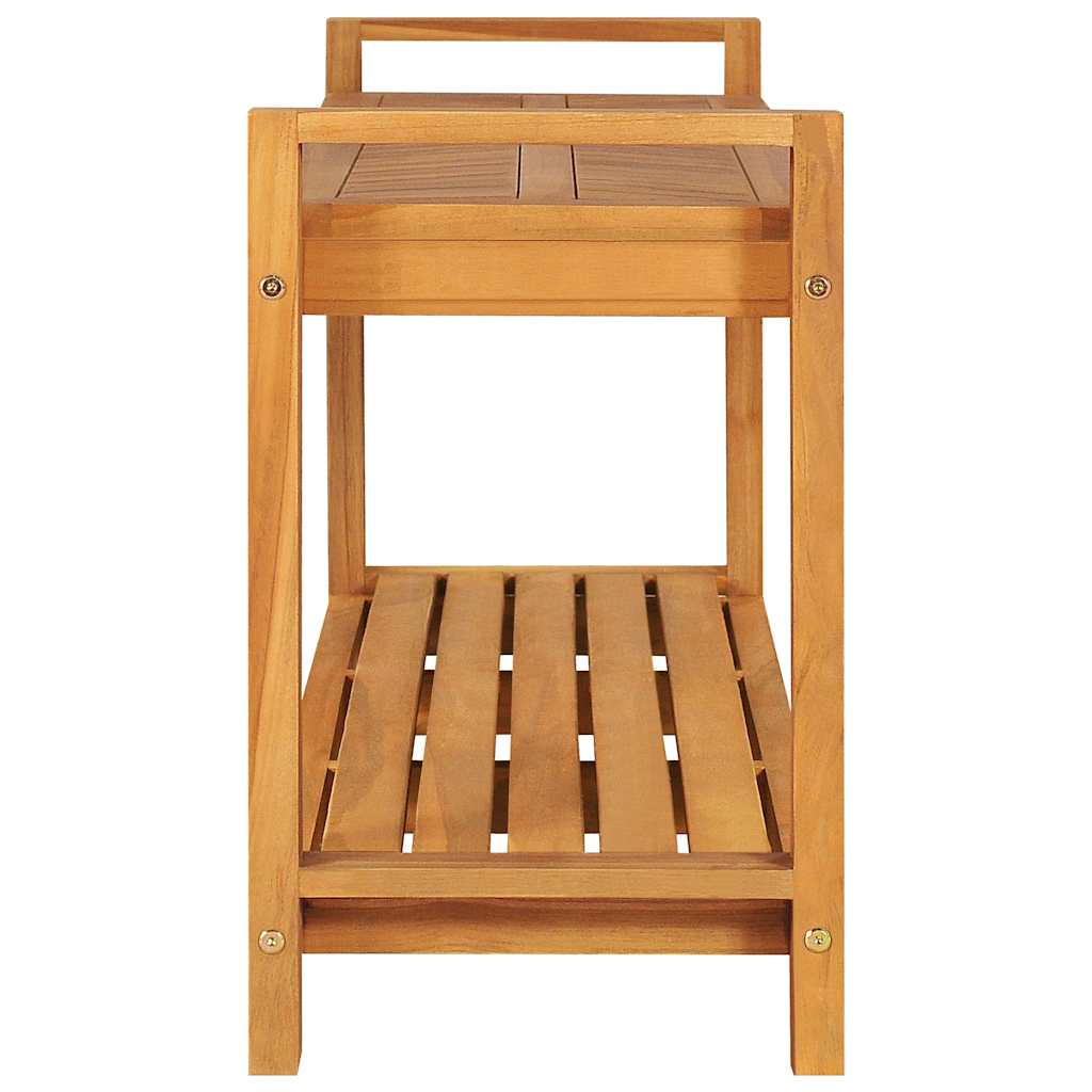 Vidaxl bankje 120 cm massief teakhout