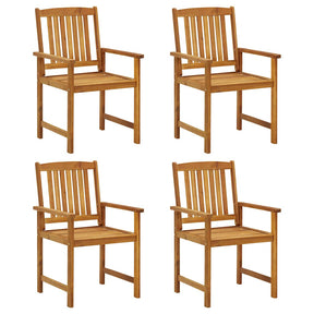 Vidaxl tuinstoelen 4 st massief acaciahout
