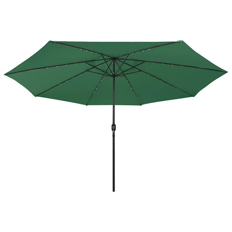 Parasol Vidaxx z oświetleniem LED 400 cm zielony