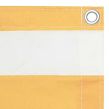 Vidaxl balkonscherm 75x300 cm oxford stof wit en geel