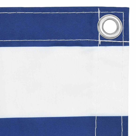 Vidaxl Balkon ekran 75x400 cm Oxford Fabric White and Blue