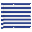 Vidaxl Balkon ekran 75x500 cm Oxford Fabric White and Blue