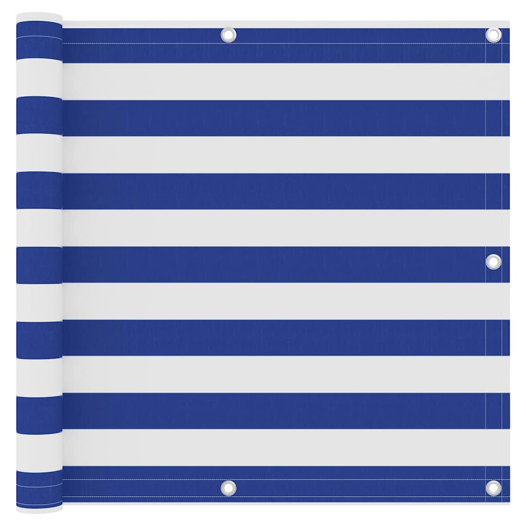 Vidaxl Balkon ekran 90x400 cm Oxford Fabric White and Blue
