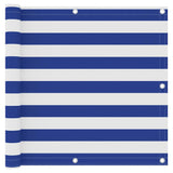 Vidaxl Balkon ekran 90x400 cm Oxford Fabric White and Blue