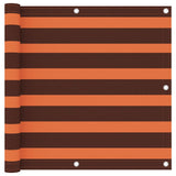 Vidaxl Balkon Screen 90x400 cm Oxford Fabric Orange and Brown