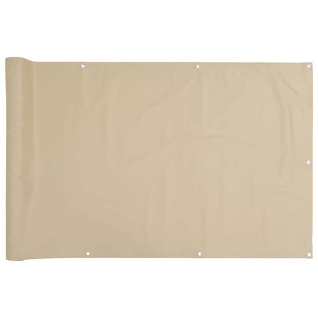 Vidaxl Balcony ekran 90x500 cm Oxford Fabric Beige