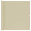 Parawan balkonowy Vidaxx 90x300 cm z tkaniny oxford w kolorze kremowym