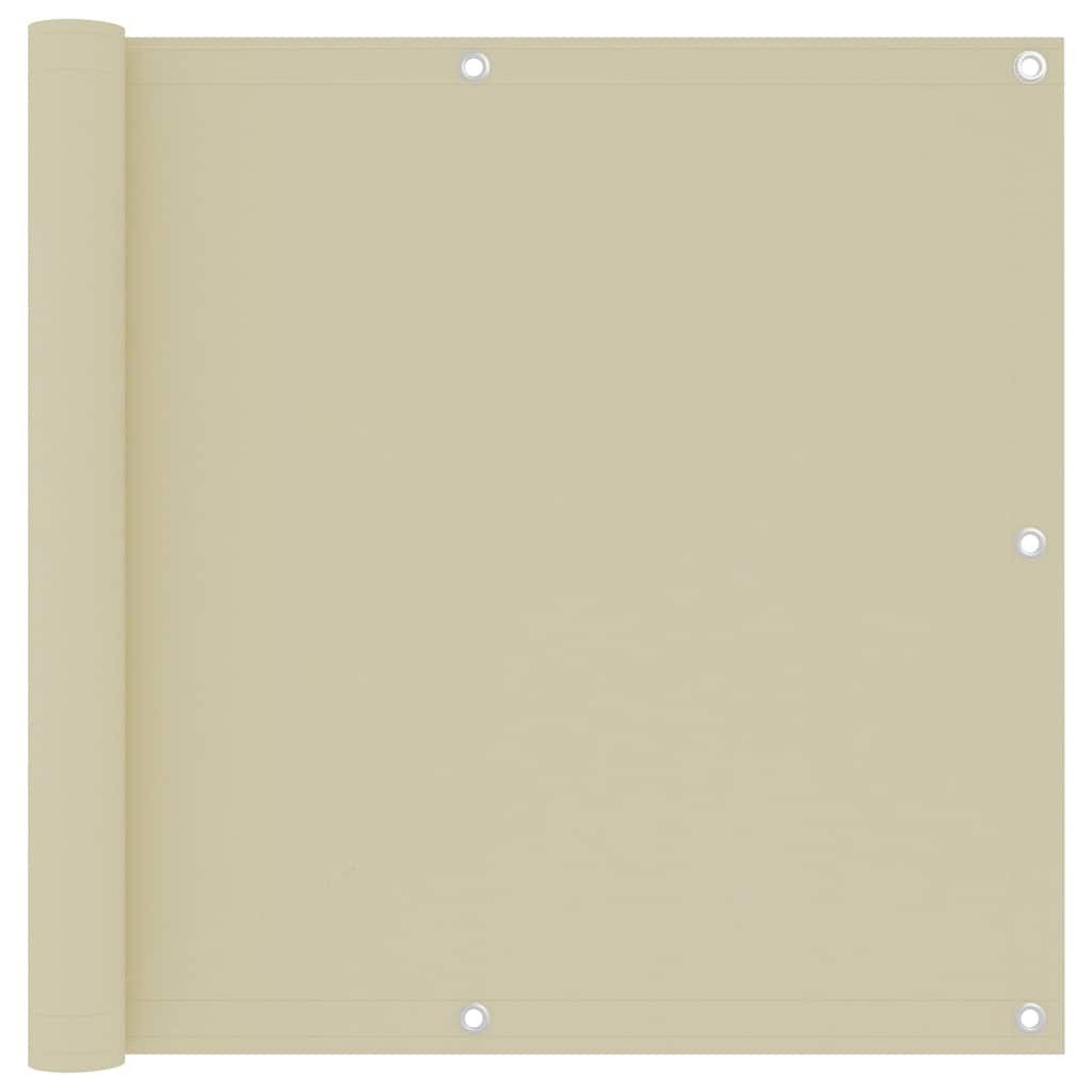 Parawan balkonowy Vidaxx 90x300 cm z tkaniny oxford w kolorze kremowym
