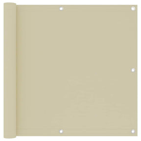 Parawan balkonowy Vidaxx 90x300 cm z tkaniny oxford w kolorze kremowym
