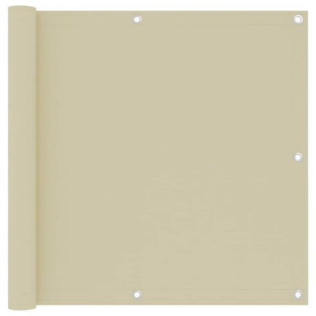 Parawan balkonowy Vidaxx 90x300 cm z tkaniny oxford w kolorze kremowym