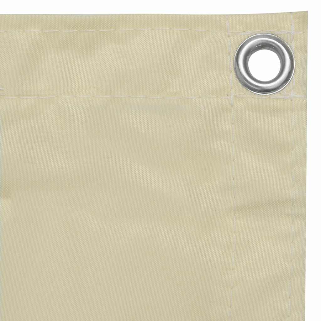 Parawan balkonowy Vidaxx 90x300 cm z tkaniny oxford w kolorze kremowym