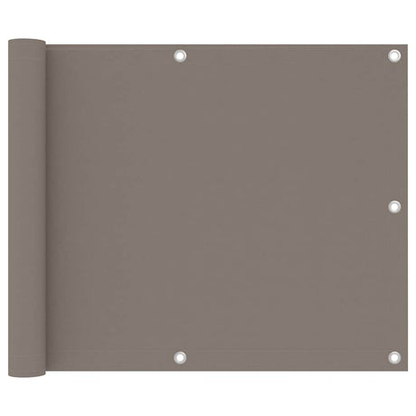 Vidaxl Balkon ekran 75x400 cm Oxford Fabric Taupe