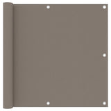 Vidaxl Balkon ekran 90x400 cm Oxford Fabric Taupe