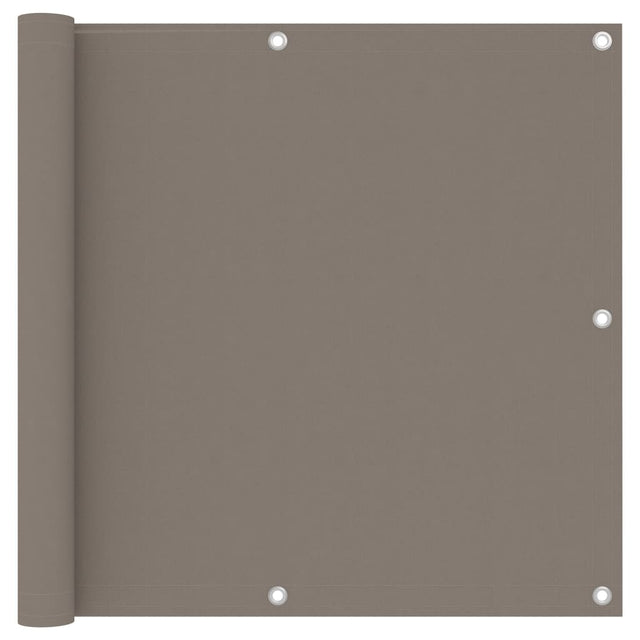 Vidaxl Balkon ekran 90x400 cm Oxford Fabric Taupe