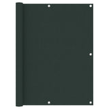 Vidaxl Balcony ekran 120x600 cm Oxford Fabric Dark Green