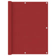 Vidaxl Balcony ekran 120x600 cm Oxford Fabric Red