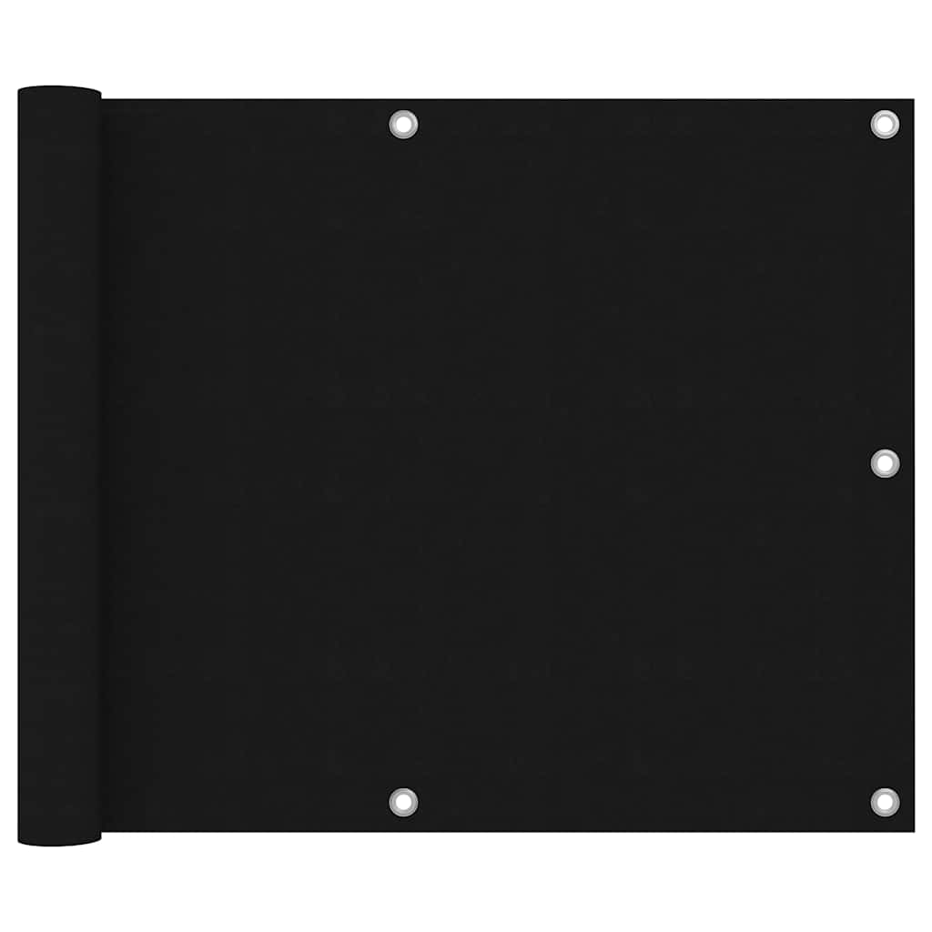 Vidaxl Balkon ekran 75x400 cm Oxford Fabric Black