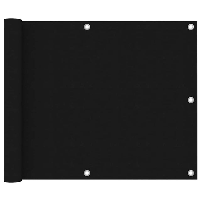 Vidaxl Balkon ekran 75x400 cm Oxford Fabric Black