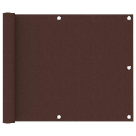 Vidaxl Balcony ekran 75x500 cm Oxford Tkanina Brown