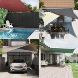 Vidaxl zonnescherm vierkant 3x3 m oxford stof rood