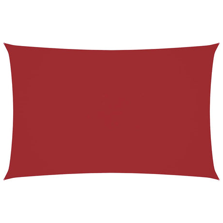 Vidaxl zonnescherm rechthoekig 2x5 m oxford stof rood