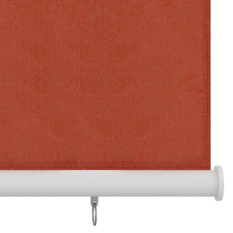 Vidaxl rolgordijn voor buiten 225(b)x140(h) cm hdpe terracottakleurig